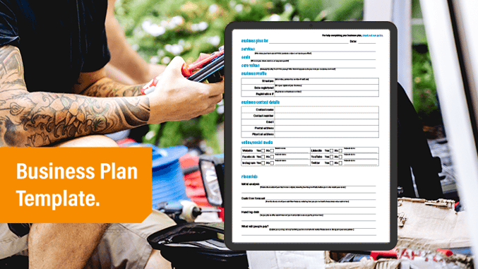 Download free plumbing business plan template