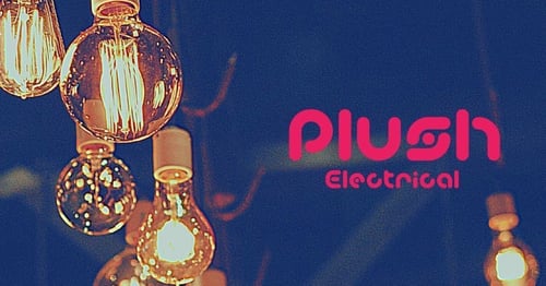 Plush electrical business logo showing a bunch of lightbulbs