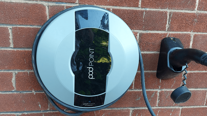 close up of PodPoint charging outlet -1