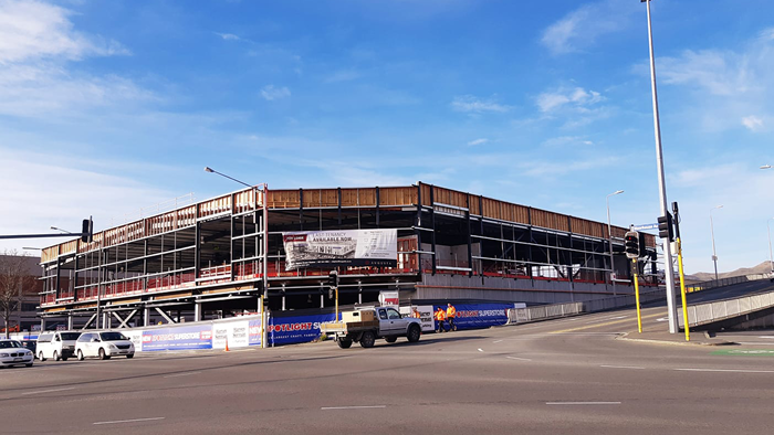 shopping complex being constructed in Christchurch