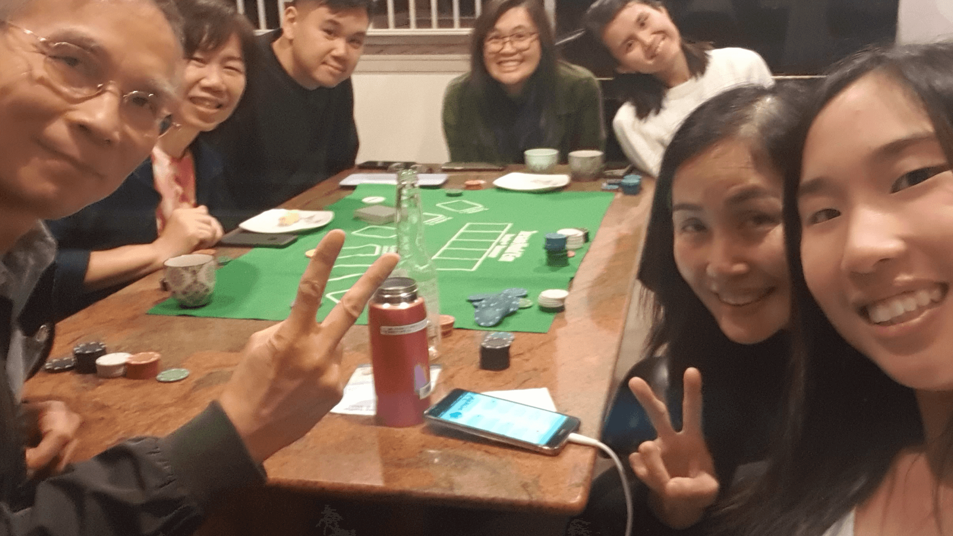 Mat_Amanda_amanda and her friends and family playing poker