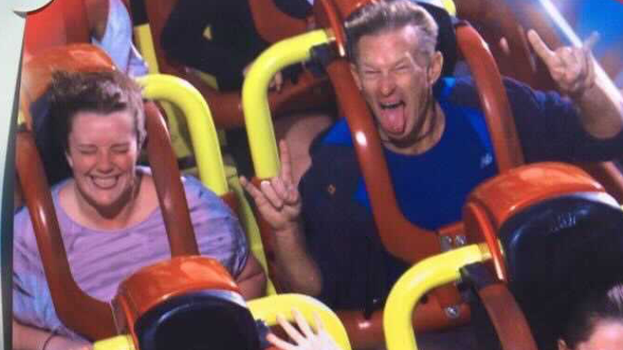 Mat_Natalie_riding rollercoaster
