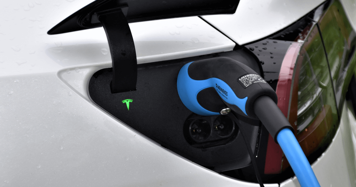 Tesla electric vehicle charging