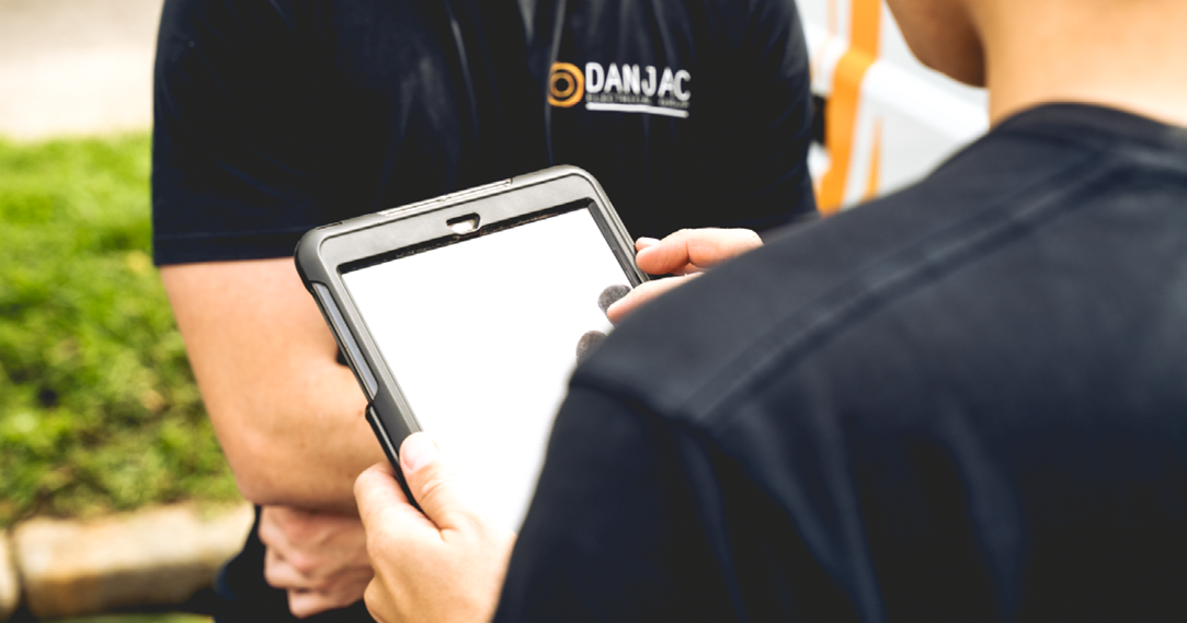 danjac electrical having conversation with an ipad pro