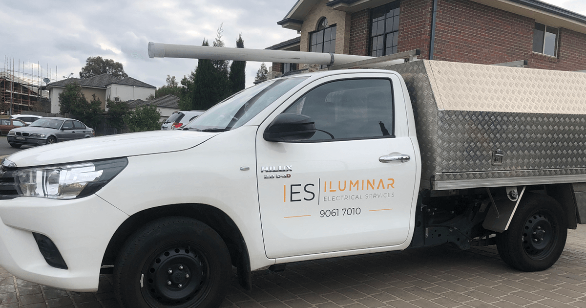 case study_illuminar_illuminar electrical van parked in a residential area