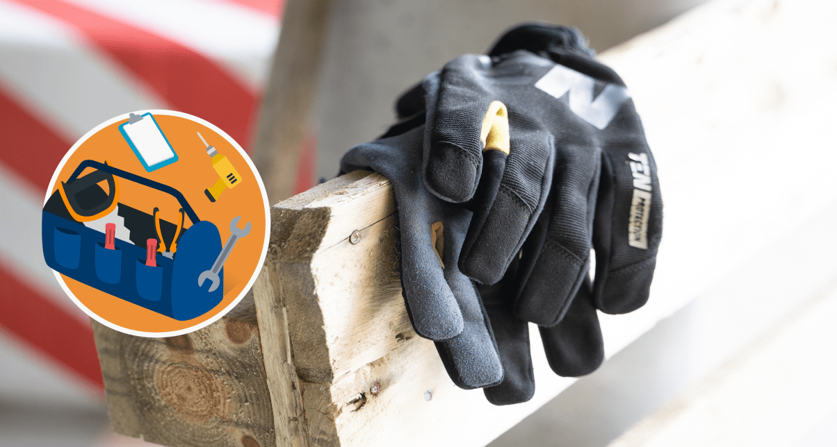 Heavy Duty Winter Safety Work Gloves Carpenter Builder Plumber
