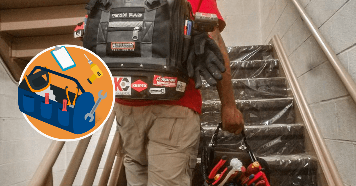 Stanley STST515155 multifunctional tool bag backpack electrician